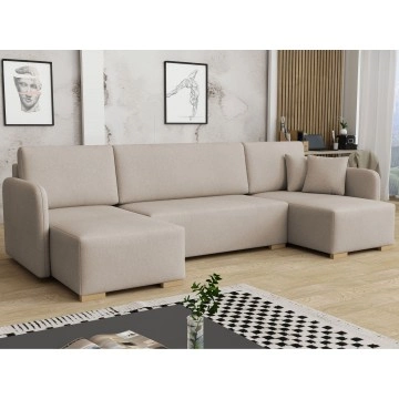 Wohnlandschaft Rozku U mit Bettkasten und Schlaffunktion