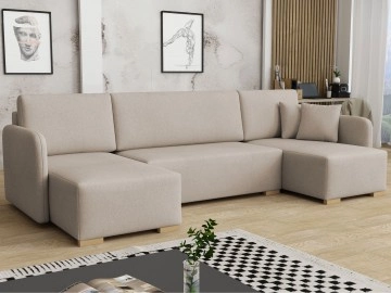 Wohnlandschaft Rozku U mit Bettkasten und Schlaffunktion