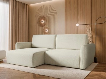 Ecksofa Edewin Slim mit Bettkasten und Schlaffunktion