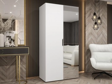 Kleiderschrank mit Spiegel Umonca 100 cm