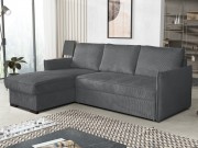 Ecksofa Literpo Cord mit Bettkasten und Schlaffunktion