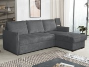 Ecksofa Literpo Cord mit Bettkasten und Schlaffunktion