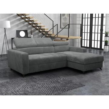Ecksofa Levioseno Premium Cord mit Bettkasten und Schlaffunktion