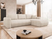 Ecksofa Wousia mit Schlaffunktion und Bettkasten
