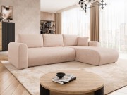 Ecksofa Wousia mit Schlaffunktion und Bettkasten