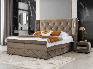 Boxspringbett mit zwei Bettkästen Banjul Lux