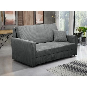 Sofa Clivia Bis Premium Cord III mit Schlaffunktion und Bettkasten