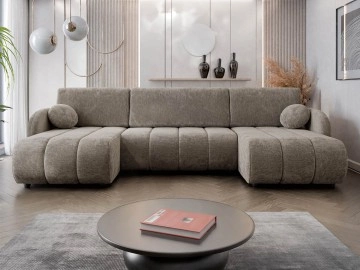 Wohnlandschaft Creyza U mit Bettkasten und Schlaffunktion
