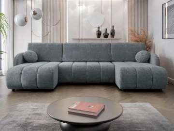 Wohnlandschaft Creyza U mit Bettkasten und Schlaffunktion