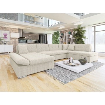 Wohnlandschaft Genero Cord mit Bettkasten und Schlaffunktion