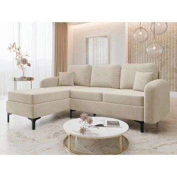Ecksofa Navendu L mit Bettkasten und Schlaffunktion
