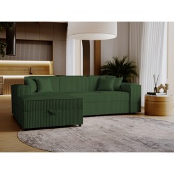 Miniaturbild von Ecksofa Sokoz L Cord mit Bettkasten und Schlaffunktion