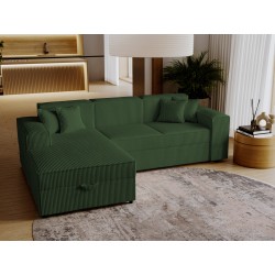 Miniaturbild von Ecksofa Sokoz L Cord mit Bettkasten und Schlaffunktion
