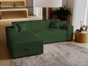 Ecksofa Sokoz L Cord mit Bettkasten und Schlaffunktion