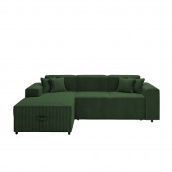 Miniaturbild von Ecksofa Sokoz L Cord mit Bettkasten und Schlaffunktion