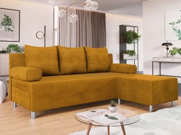Schlafsofa Don Mit Polsterhocker Cord