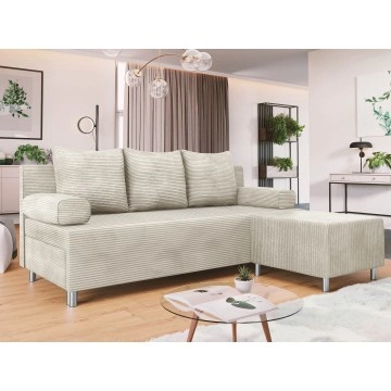 Schlafsofa Don Mit Polsterhocker Cord