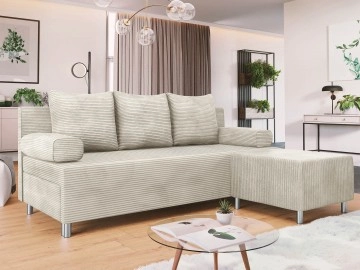 Schlafsofa Don Mit Polsterhocker Cord