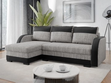 Ecksofa Jukka mit Schlaffunktion und Bettkasten