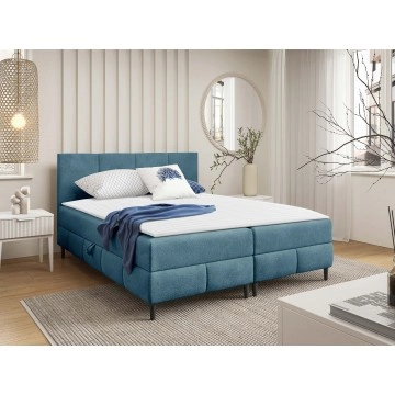 Boxspringbett mit zwei Bettkästen Centina 2 Boucle (180x200)
