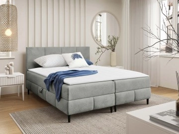 Boxspringbett mit zwei Bettkästen Centina 2 Boucle