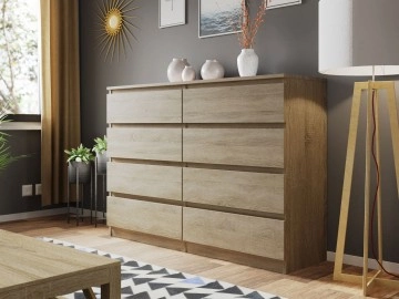Kommode mit 8 Schubladen Osko OK8