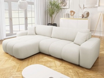 Ecksofa Larow Maxi mit Schlaffunktion und Bettkasten