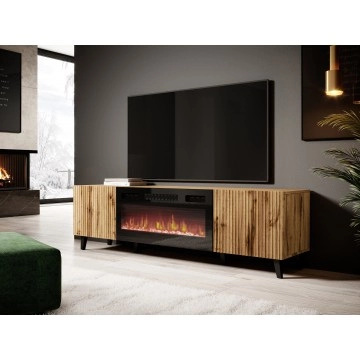 TV-Lowboard Tilderi 180 mit Kamin