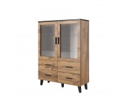 Wohnzimmer Vitrine Sanna 120 2D4S