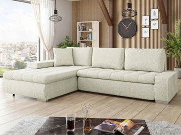 Ecksofa Herkules mit Schlaffunktion und Bettkasten Premium