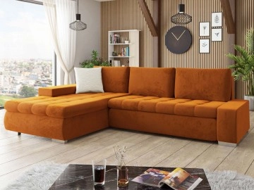 Ecksofa Herkules mit Schlaffunktion und Bettkasten Premium