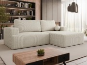 Couch L Form Dmiore Cord mit Schlaffunktion und Bettkasten