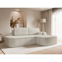 Miniaturbild von Ecksofa Kirtoz Boucle mit Schlaffunktion und Bettkasten