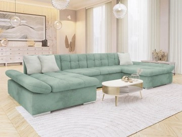 Wohnlandschaft Agata mit zwei Bettkästen und Schlaffunktion Premium