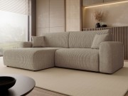 Ecksofa Veliso L Cord mit Bettkasten und Schlaffunktion