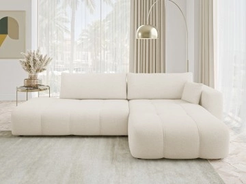 Ecksofa Larow O mit Schlaffunktion und Bettkasten