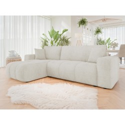 Miniaturbild von Ecksofa Larow Boucle mit Schlaffunktion und Bettkasten