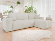 Ecksofa Larow Boucle mit Schlaffunktion und Bettkasten