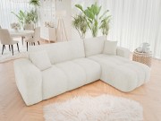 Ecksofa Larow Boucle mit Schlaffunktion und Bettkasten