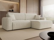 Ecksofa Veliso L Cord mit Bettkasten und Schlaffunktion