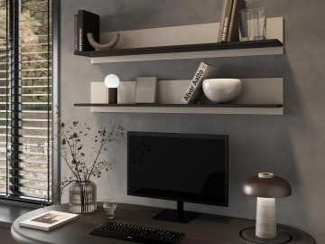 Zwei Wandregale Soho S05