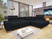 Ecksofa Alvin Cord mit Schlaffunktion und Bettkasten