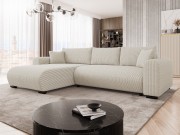 Ecksofa Duolos Cord mit Schlaffunktion und Bettkasten