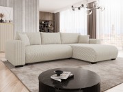 Ecksofa Duolos Cord mit Schlaffunktion und Bettkasten