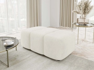 Polsterhocker Larow Boucle