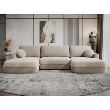 Wohnlandschaft Tinoly U mit Schlaffunktion und Bettkasten