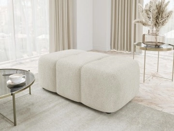 Polsterhocker Larow Boucle