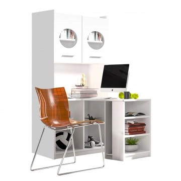 Eckschreibtisch mit Regal Paradise PD02