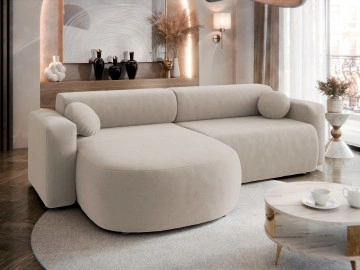 Ecksofa Gosizk mit Schlaffunktion und Bettkasten