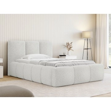 Polsterbett mit Bettkasten Ubipra Boucle 90